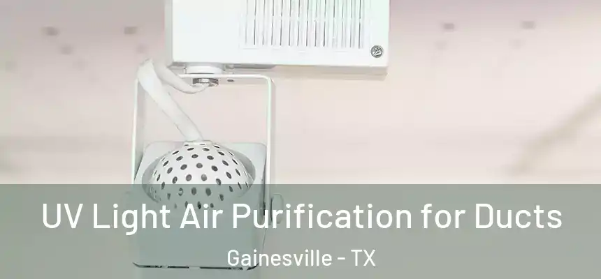  UV Light Air Purification for Ducts Gainesville - TX